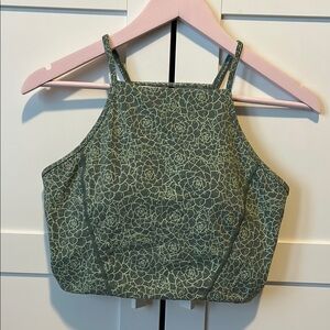 Buffbunny Ivy crop Top green succulent